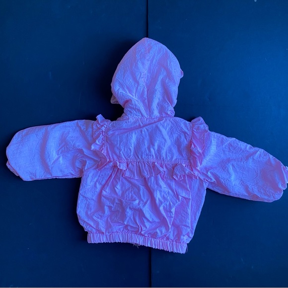 Vintage Baby Girl Jacket Hood Rose Pink Zip Size 12 Months - Picture 15 of 15